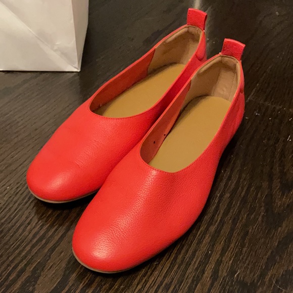 Everlane Day Glove Flats Red 5.5 - Picture 4 of 4